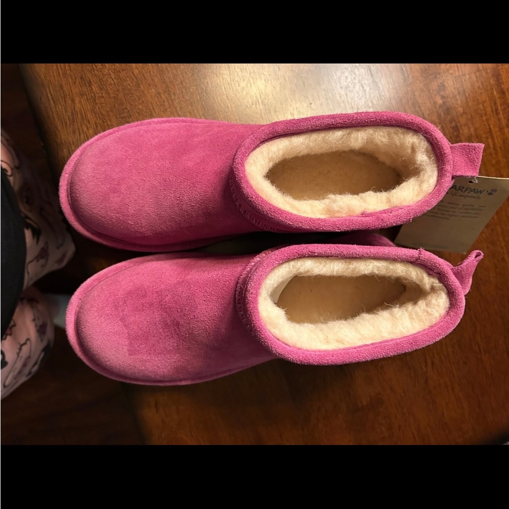 Bearpaw Light purple-pinkish Shorty Suede Boots - Picture 3 of 6
